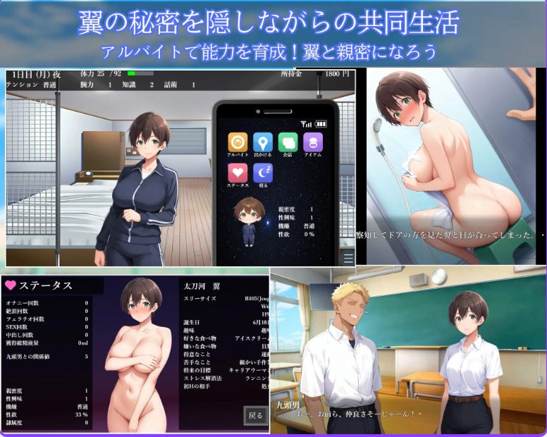 《雌堕NTR男生宿舍 ～入读男校的女装少女～》【PC/安卓/AI汉化/欧美/SLG游戏下载/621M】