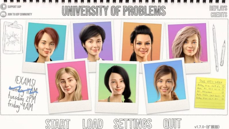 《学院情缘 (University of Problems)》【PC/安卓/AI汉化/欧美/3D/SLG游戏/17.7G】
